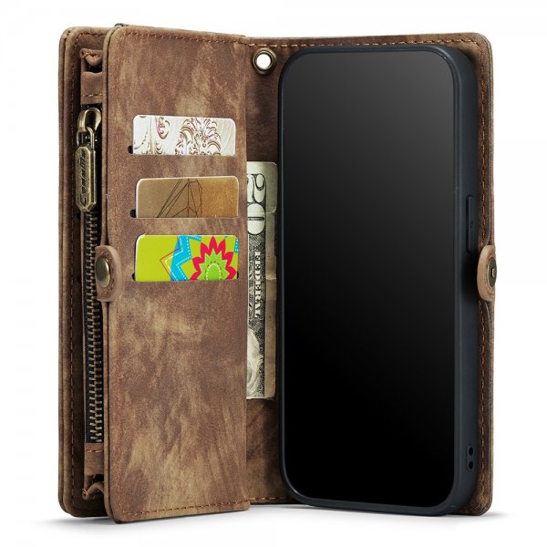 CaseMe iPhone 11 008 Series Löstagbart Skal Brun