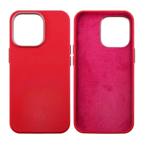 Rvelon iPhone 13 Pro Skal Silikon Röd