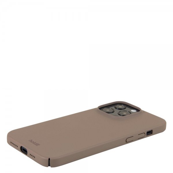 Holdit iPhone 15 Pro Max Skal Slim Case Mocha Brown