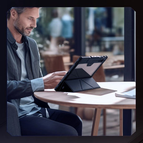 Nillkin Samsung Galaxy Tab S9 Plus/S10 Plus Fodral Bumper Leather Case Pro Svart