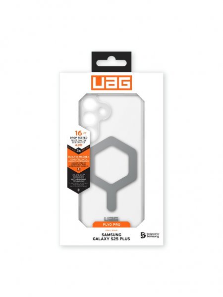Urban Armor Gear (UAG) Samsung Galaxy S25 Plus Skal Plyo Pro MagSafe Ice/Silver