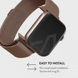 Burga Apple Watch 44/45/46mm/Ultra 49mm Armband Metal Mesh Roseguld