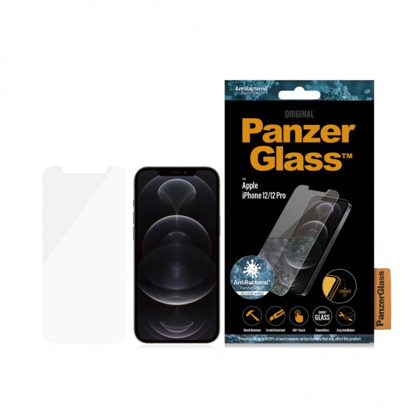 PanzerGlass iPhone 12/iPhone 12 Pro Skärmskydd Standard Fit