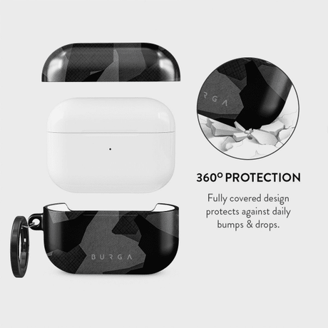 Burga AirPods Pro 2 Skal Design Night Black Camouflage