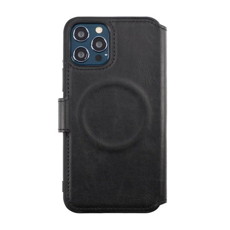 Rvelon iPhone 12/iPhone 12 Pro Fodral 4 Kortfack MagSafe Svart