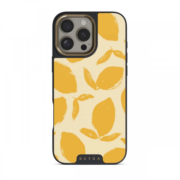Burga iPhone 15 Pro Max Skal Elite Dark MagSafe Lemon Tart