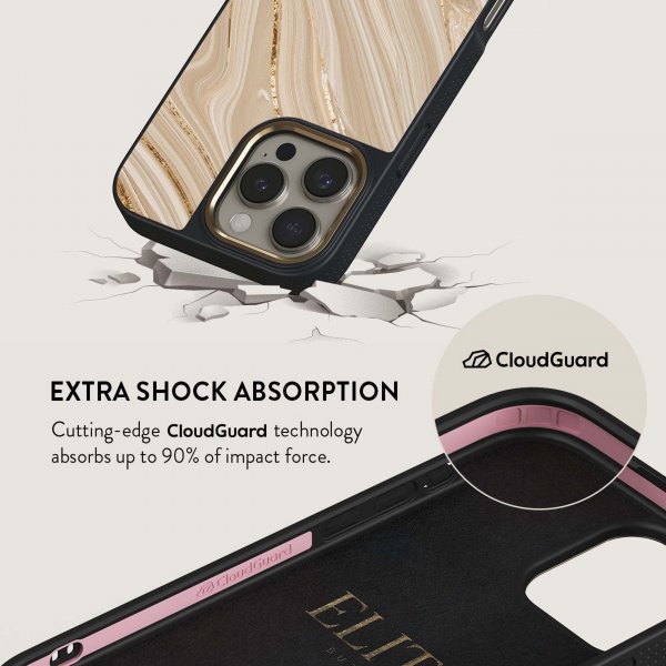 Burga iPhone 15 Plus Skal Elite Dark MagSafe Full Glam