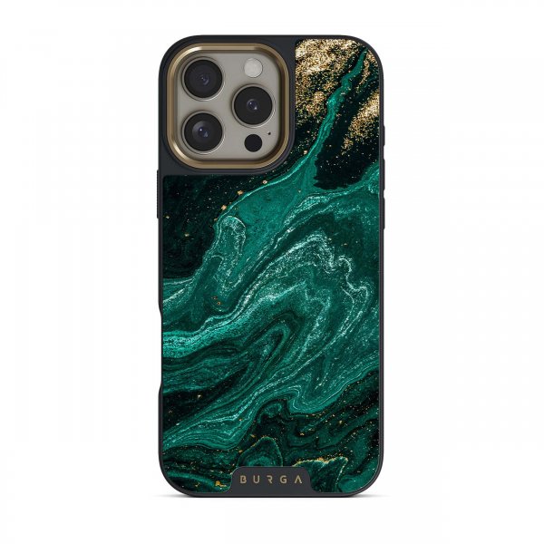 Burga iPhone 14 Skal Elite Dark MagSafe Emerald Pool