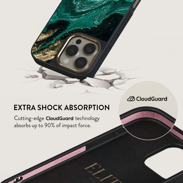 Burga iPhone 16 Plus Skal Elite Dark MagSafe Emerald Pool