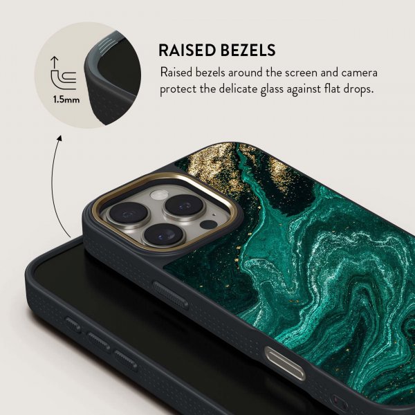 Burga iPhone 16 Plus Skal Elite Dark MagSafe Emerald Pool