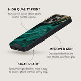 Burga iPhone 16 Plus Skal Elite Dark MagSafe Emerald Pool