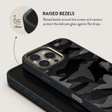Burga iPhone 16 Plus Skal Elite Dark MagSafe Night Black Camo
