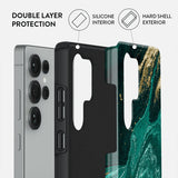 Burga Samsung Galaxy S25 Skal Tough Emerald Pool