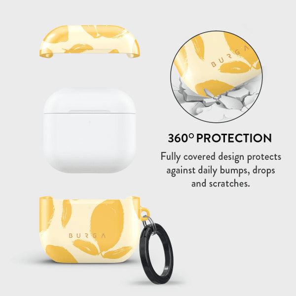 Burga AirPods 4 Skal Design Lemon Tart