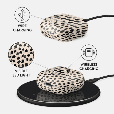 Burga AirPods 4 Skal Design Almond Latte