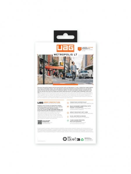 Urban Armor Gear (UAG) Samsung Galaxy S25 Ultra Skal Metropolis LT MagSafe Kevlar Black