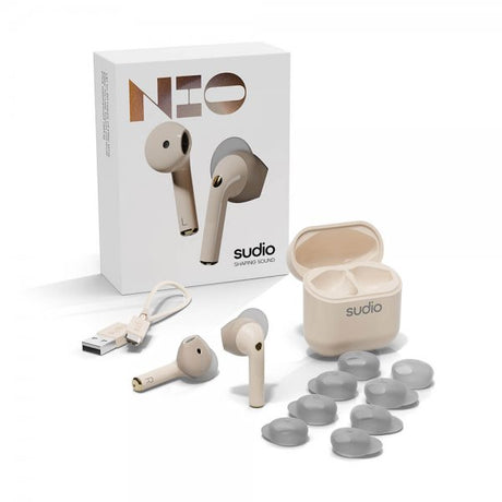 Sudio Hörlurar True Wireless NIO Sand