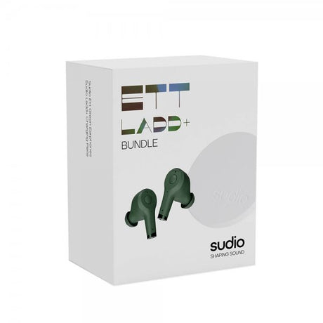 Sudio Hörlurar ETT LADD+ Bundle QI Laddare TWS In-Ear Grön