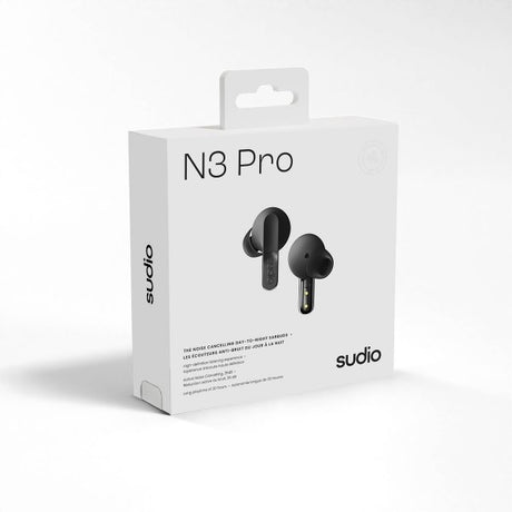 Sudio Trådlösa Hörlurar N3 Pro ANC Titanium Black