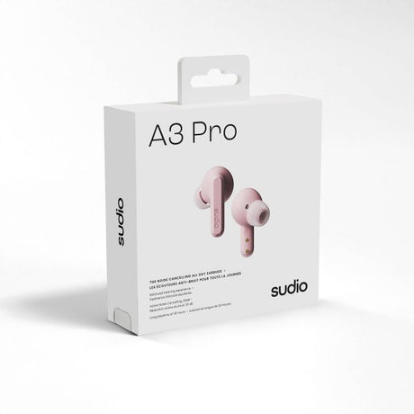 Sudio Trådlösa Hörlurar A3 Pro ANC Blush Pink