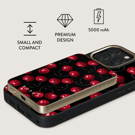 Burga Powerbank MagSafe 5000 mAh Cherrybomb Guld