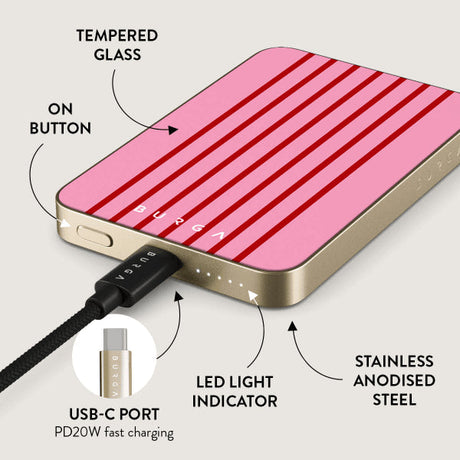Burga Powerbank MagSafe 5000 mAh Favorite Bikini Guld