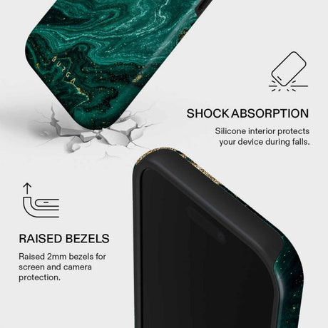 Burga iPhone 17 Skal Tough MagSafe Emerald Pool