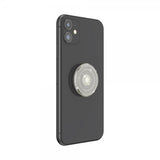 Popsockets PopGrip Clear Glitter Silver