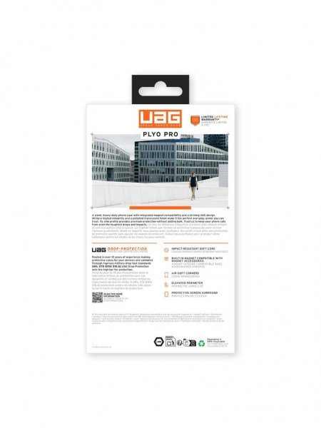Urban Armor Gear (UAG) Samsung Galaxy S25 Ultra Skal Plyo Pro MagSafe Ice/Silver