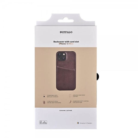 Buffalo iPhone 13 Mini Skal Backcover with Card Slot Brun