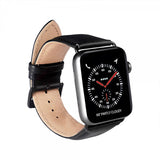 Buffalo Apple Watch 44/45/46mm/Apple Watch Ultra Armband Äkta Läder Svart