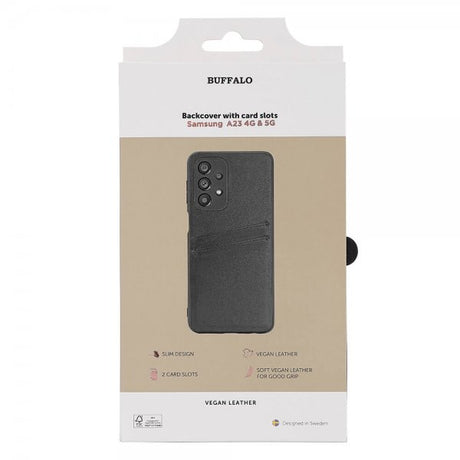 Buffalo Samsung Galaxy A23 5G Skal Backcover with Card Slots Svart