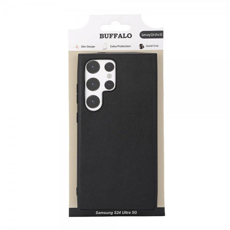 Buffalo Samsung Galaxy S24 Ultra Skal PU Svart