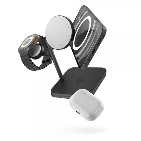 Zens Trådlös Laddare 4-in-1 MagSafe + Watch Wireless Charging Station