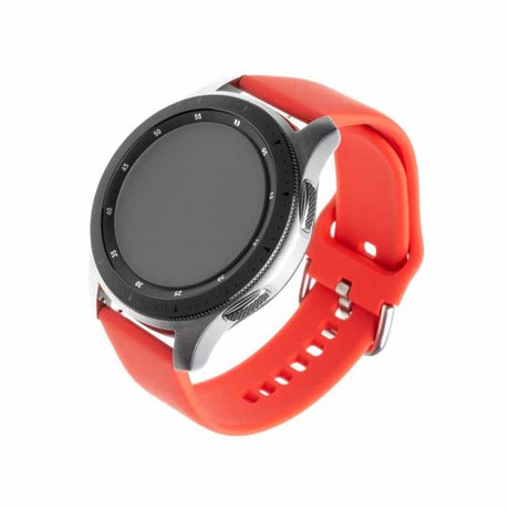 Fixed Samsung Galaxy Watch 20mm Armband Silicone Strap Röd