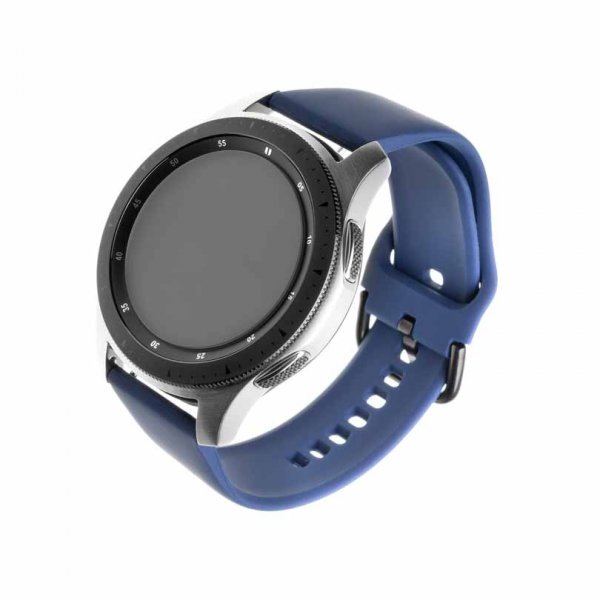 Fixed Samsung Galaxy Watch 22mm Armband Silicone Strap Blå