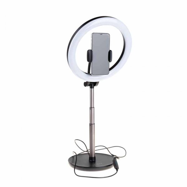 Fixed LED Ring Lite Desktop Stand Phone