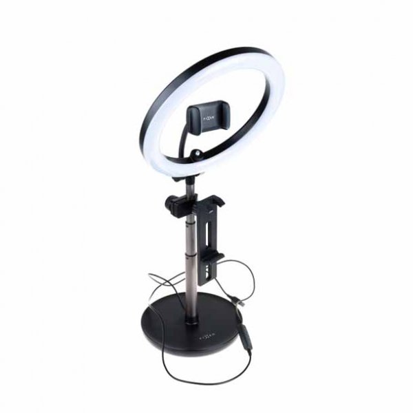 Fixed LED Ring Desktop Stand Tablet/Phone Stand