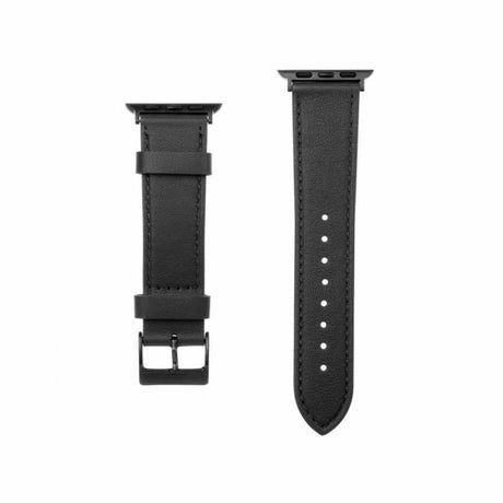 Fixed Apple Watch 44/45/46mm/Apple Watch Ultra Armband Leather Strap Svart