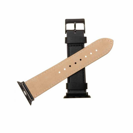 Fixed Apple Watch 44/45/46mm/Apple Watch Ultra Armband Leather Strap Svart