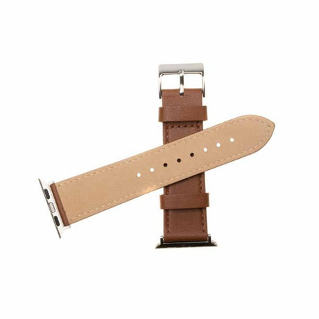 Fixed Apple Watch 44/45/46mm/Apple Watch Ultra Armband Leather Strap Brun