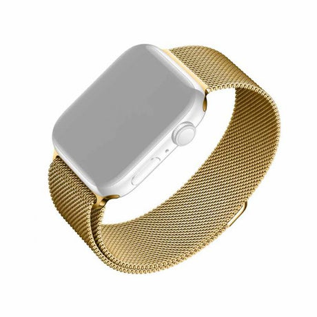 Fixed Apple Watch 44/45/46mm/Apple Watch Ultra Armband Mesh Strap Guld