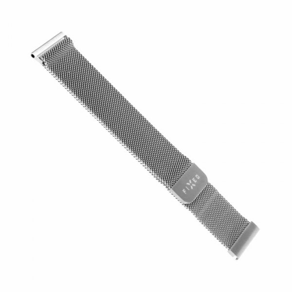 Fixed Samsung Galaxy Watch 20mm Armband Mesh Strap Silver