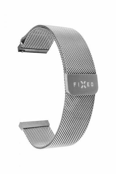 Fixed Samsung Galaxy Watch 22mm Armband Mesh Strap Silver