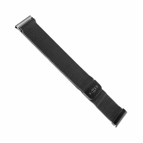 Fixed Samsung Galaxy Watch 22mm Armband Mesh Strap Svart