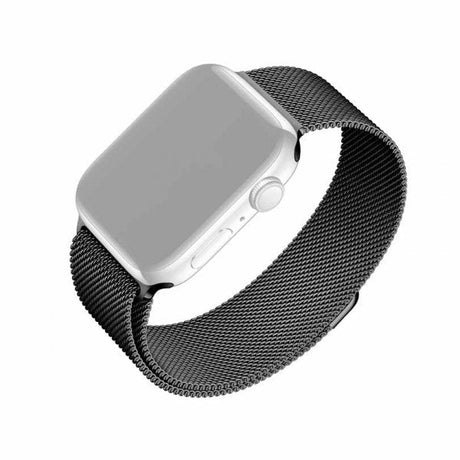 Fixed Apple Watch 38/40/41/42mm Armband Mesh Strap Svart