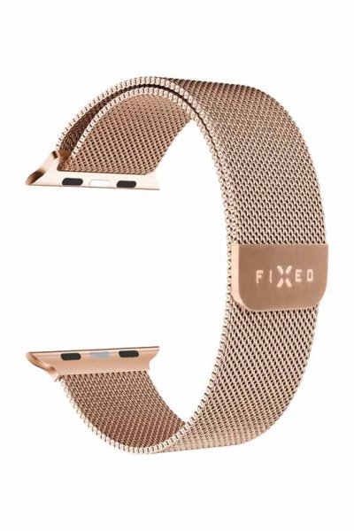 Fixed Apple Watch 38/40/41/42mm Armband Mesh Strap Roseguld