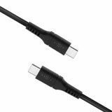 Fixed Kabel Liquid Silicone USB-C/USB-C 1.2m Svart