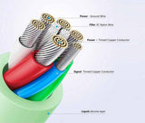 Fixed Kabel Liquid Silicone USB-C/Lightning 2m Svart