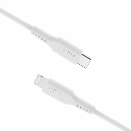 Fixed Kabel Liquid Silicone USB-C/Lightning 2m Vit